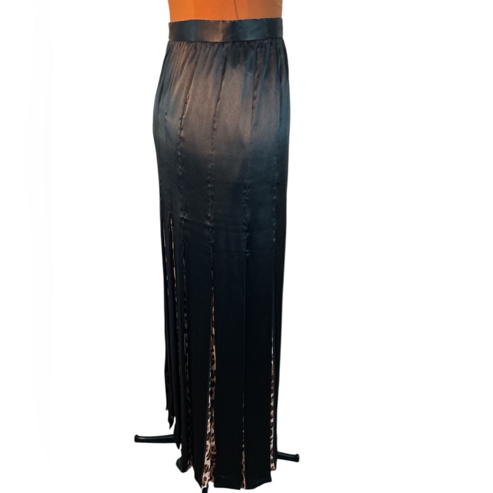 Vintage Christian Dior, leopard pleated silk maxi skirt - Picture 3 of 13
